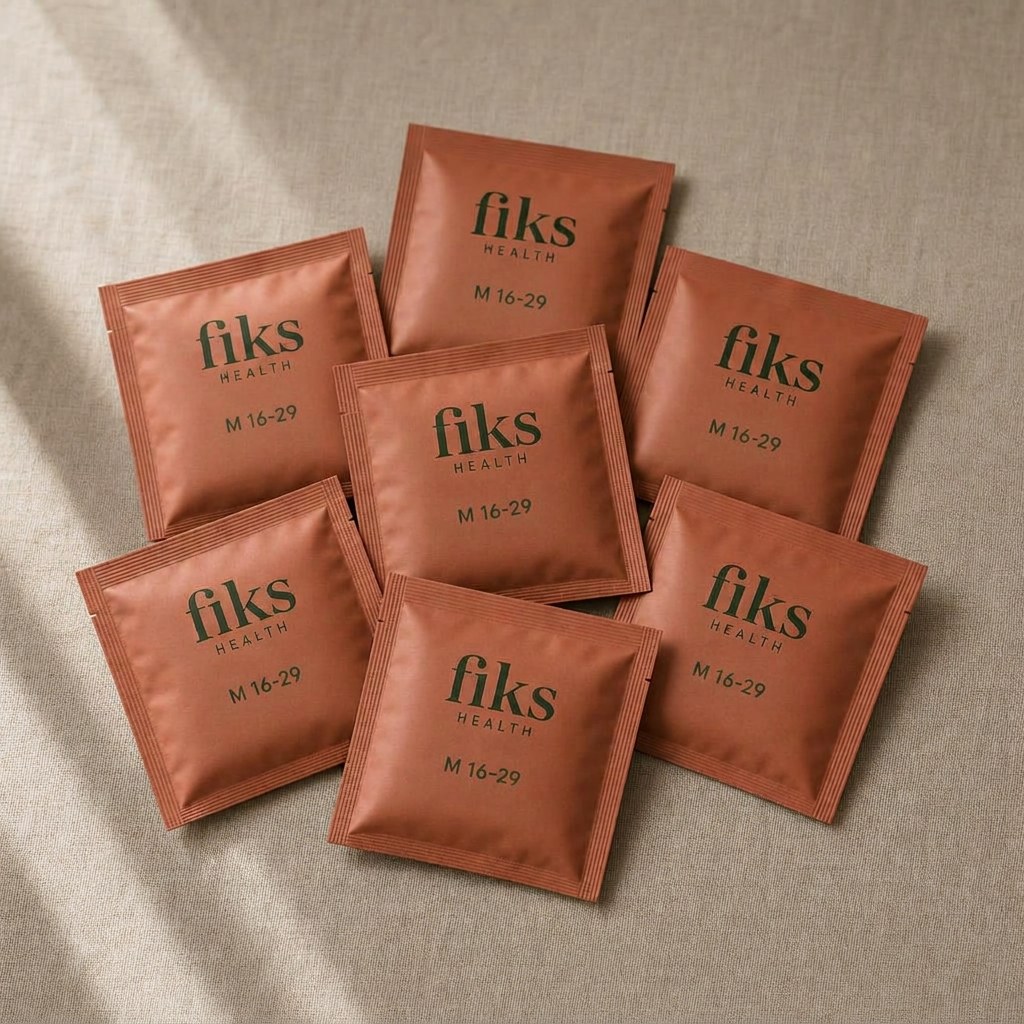 Warm rust Fiks sachet for Male 16–29
